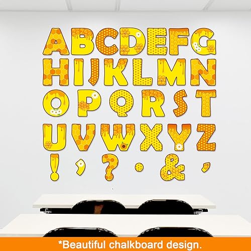 Vista 107 de Qyeahkj Juego de 150 letras grandes de 7 pulgadas y puntuación, color rojo oscuro para aula, para exhibir tablones de anuncios, decoración