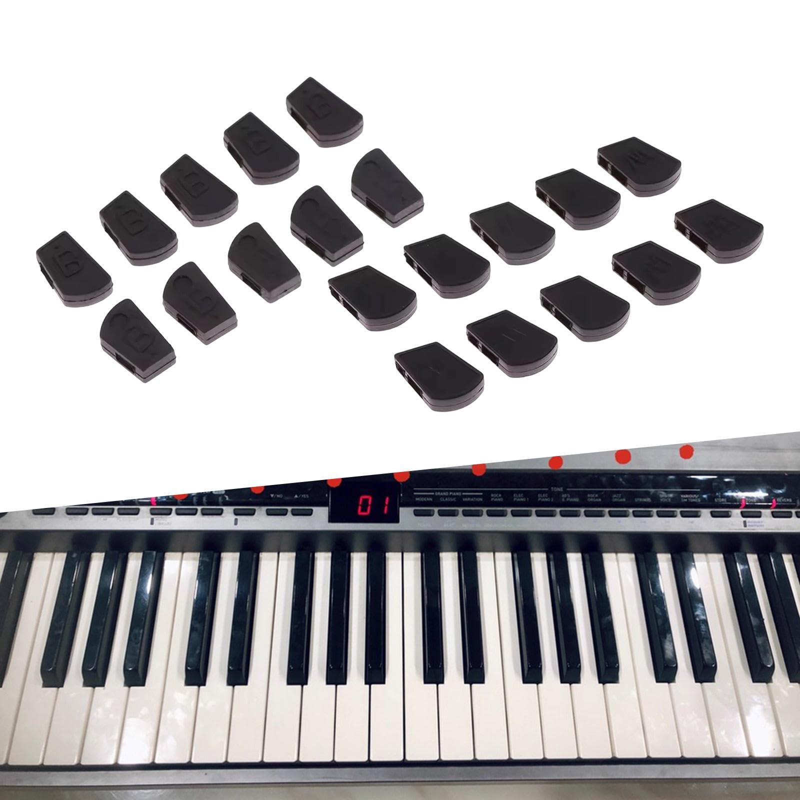 10Pcs Rubber Hammer Caps Hat Cover for Digital Piano Maintenance Lightweight Black key-picture-30