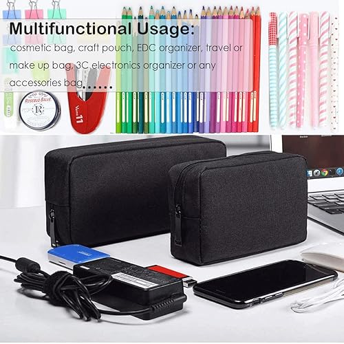 Miniatura 6 de Funda para accesorios electrónicos, organizador electrónico para cables de viaje, bolsa de almacenamiento impermeable portátil para disco duro,