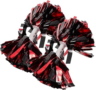 2pcs Metallic Cheerleading Pom Poms for Dance Team Girls