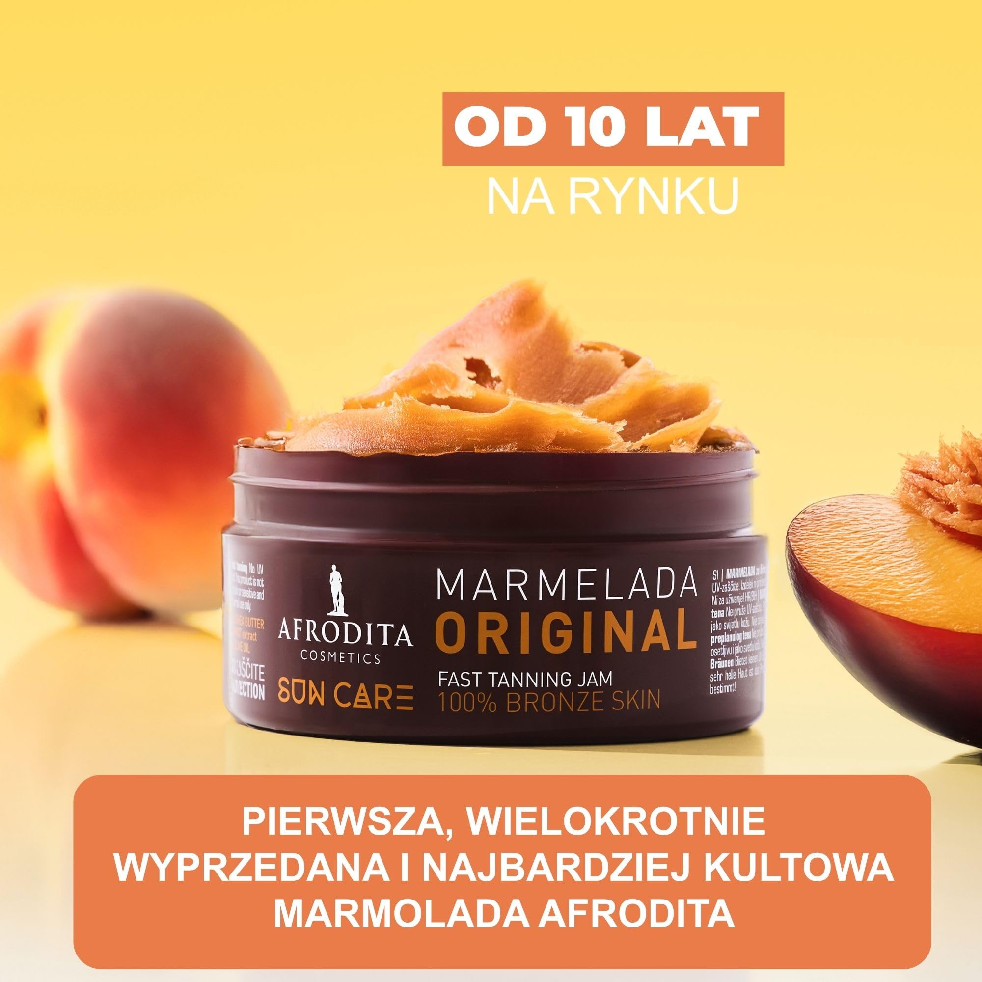 Afrodita Cosmetics Brązowy dżem SUN CARE | Do szybkiego i intensywnego opalania