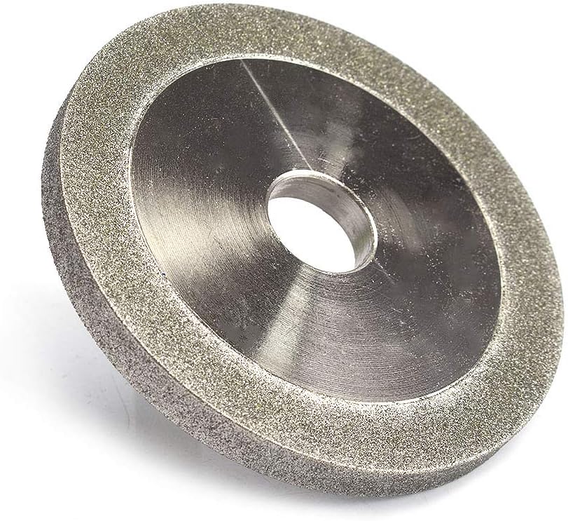 3 Inch Flat Shape Diamond Grinding Wheel 150 Grit 1/2" Bore for Grinder Cutter Grinding Metal Hard Alloy Glass Tiles Ceramics (78x12.7x10x10mm)