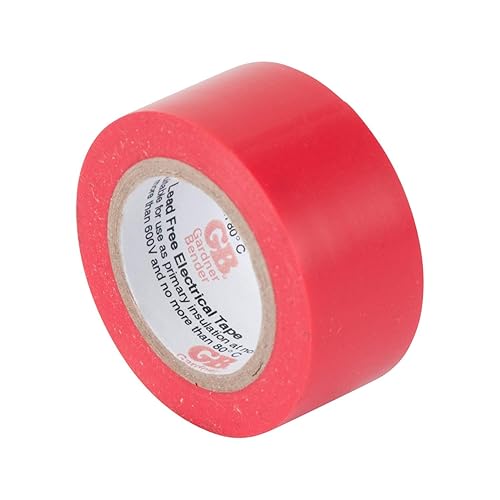 Miniatura 10 de Gardner Bender GTPC-550 Electrical Tape, ½ in x 20 ft., Durable, Easy-Wrap, Flame Retardant, 5 Pk, Red, White, Blue, Green, Yellow