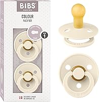 Vista 84 de BIBS - Paquete de 2 chupetes Bibs Colour, calmante, libre de bisfenol A, punta redonda, látex de goma natural