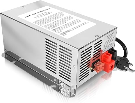 Upgrade WF-9855 55 Amp RV Power Converter Replacement for WF-9855-AD, WF-9855-AD-CB & 9800 Series, 55 Amp RV Converter for Lead Acid & Lithium Batteries, Camper Power Converter