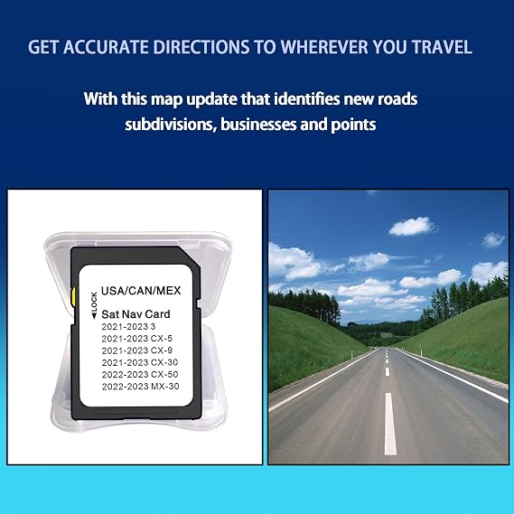 CX-30 Latest Navigation SD Card Map Update, TD2K66EZ1B Navigation Accessories for CX-5 3 CX-9 2021-2023, 2022-2024 CX-50, 2022-2023 MX-30