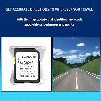 CX-30 Latest Navigation SD Card Map Update, TD2K66EZ1B Navigation Accessories for CX-5 3 CX-9 2021-2023, 2022-2024 CX-50, 2022-2023 MX-30