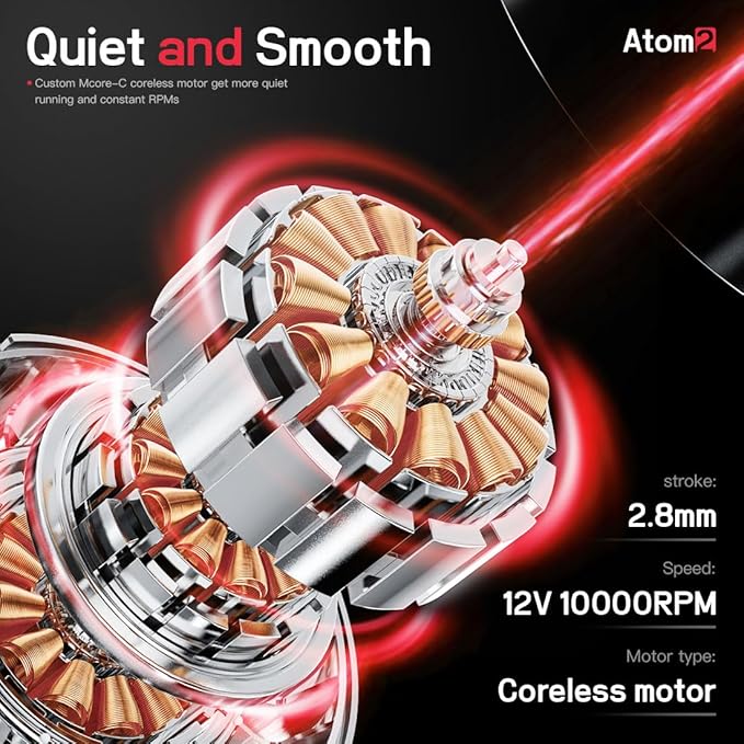 Kit Máquina Tatuar Rotativa Atom2 DRAGONHAWK Ligera Silencio miniatura 4