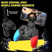 Vista 5 de Joso Wireless Mobile Gaming Controller for iPhone, Android, iPad, Tablet, PC, Phone Controller with Phone Clip Supports Cloud Game, COD Mobile