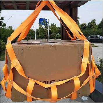 Cargo Lifting Net - Selastic Cargo Netting, Flat Nylon Sling Lifting Net, Loading And Unloading Heavy Objects, Hanging Lifting Cargo Net, Bungee Cargo Netting, Lifting Work Equipment