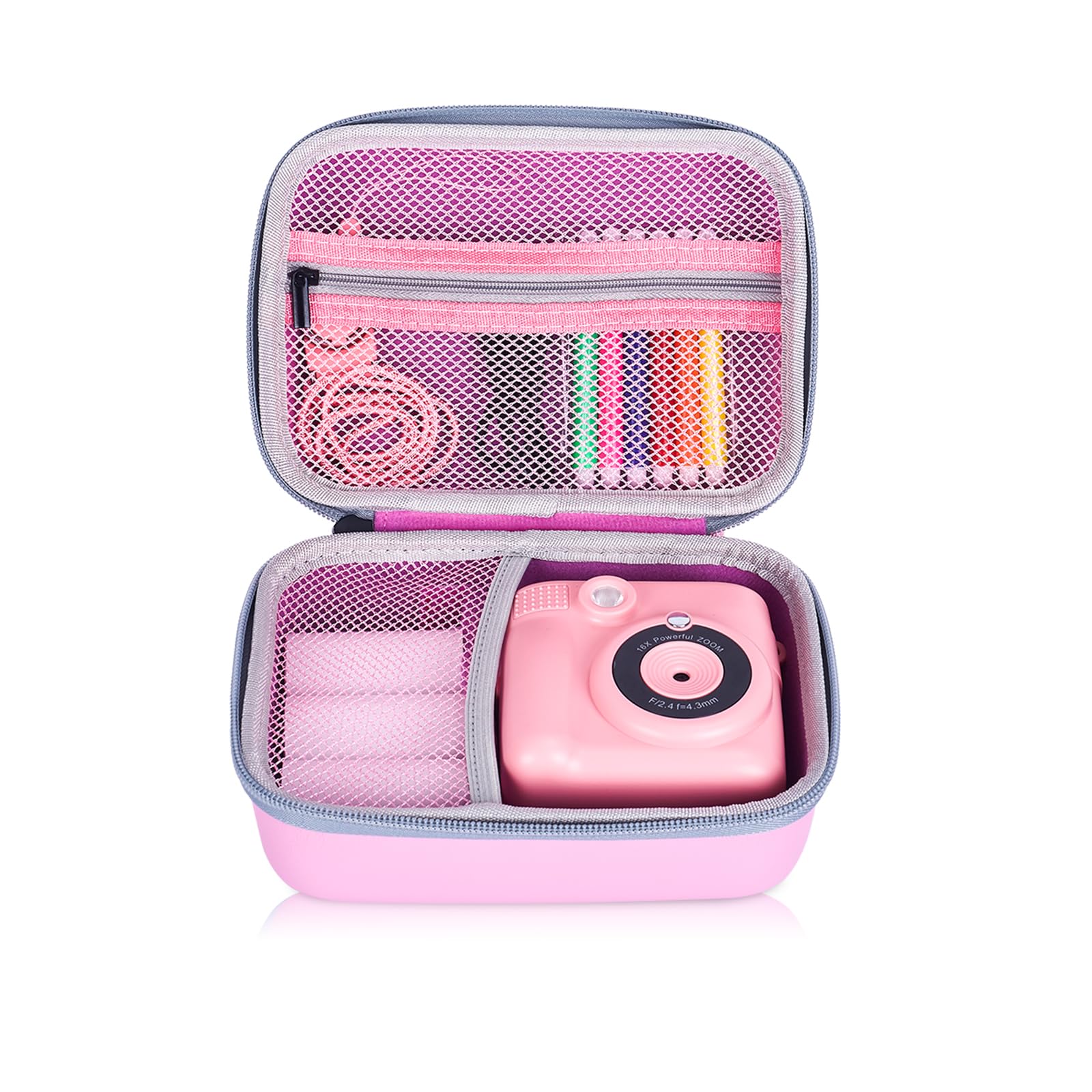 Riosin Kids Camera Instant Print Case,for TIATUA/ASTGMI/Himont-Pink