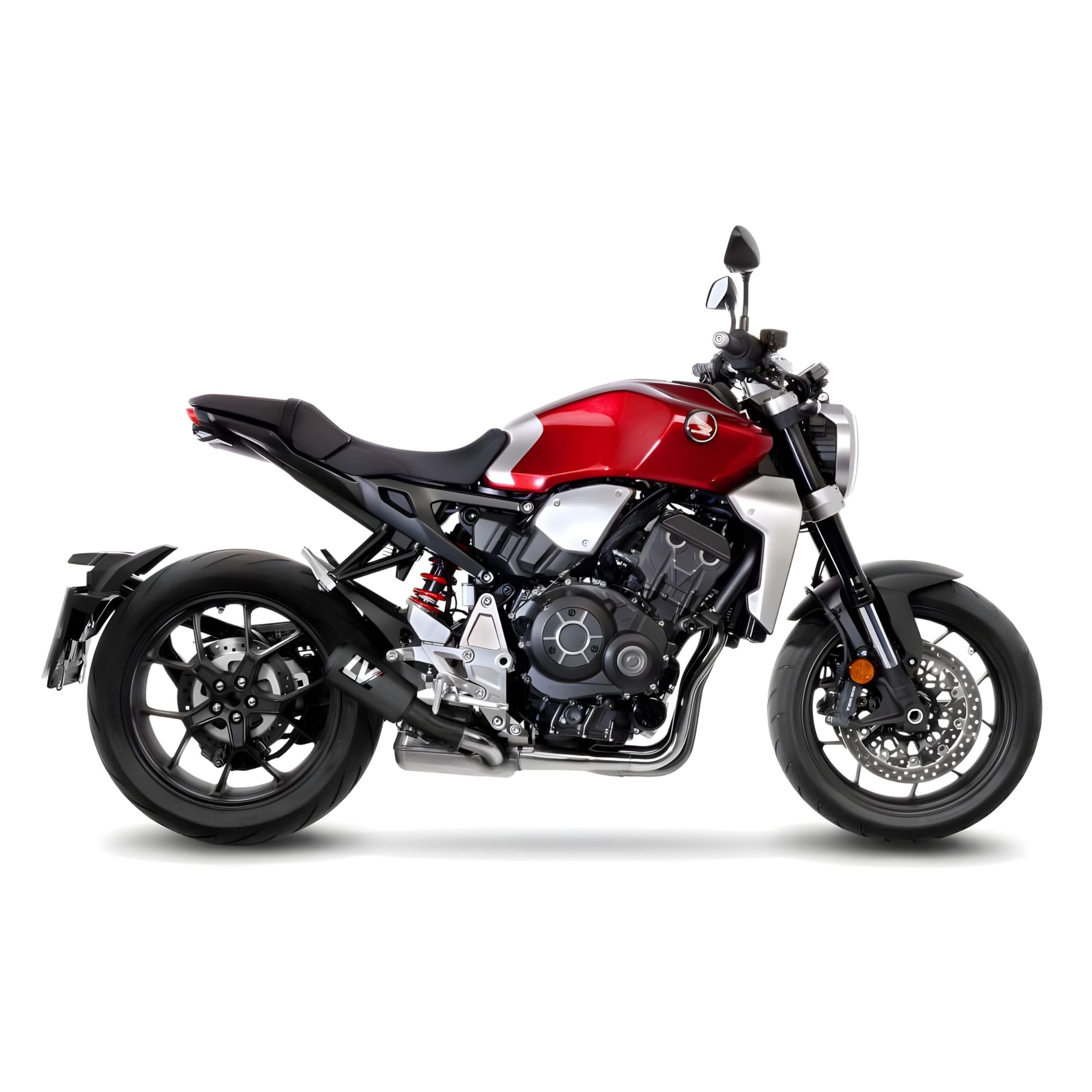 Endschalldämpfer LeoVince SLIP-ON LV-10 FULL BLACK mit Zulassung, Edelstahl schwarz für Honda CB 1000 R