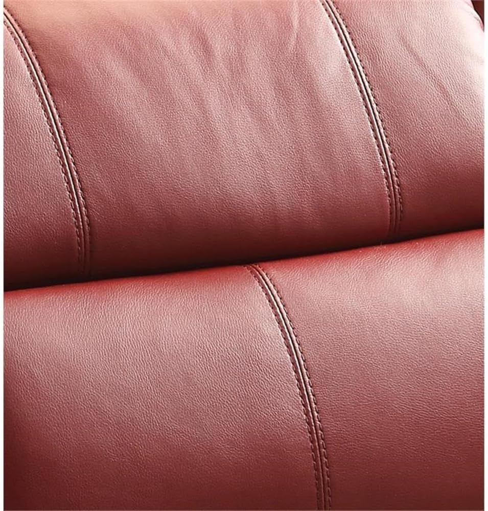 Acme Ricardo Tufted Faux Leather Upholstered Recliner with Power Lift in Red