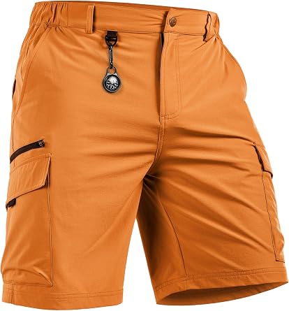 NORTHYARD Mens Cargo Hiking Shorts 9" Lightweight Quick-Dry Outdoor | Tactical,Work,Fishing,Sport,Camping,Casual,Travel,7 Multi-Pocket ,Breathable,4-Way Stretch, Elastic Waist,Water Repellent