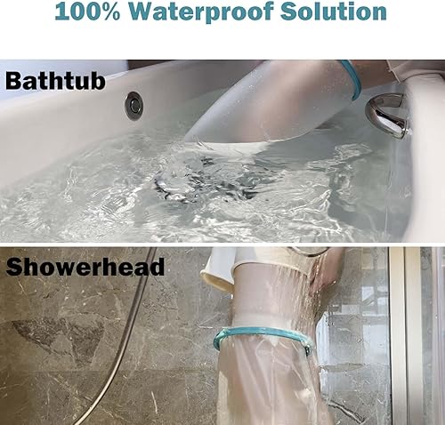 Miniatura 2 de CIVJET Cast Covers for Shower Leg, Waterproof Cast Cover for Showering, Cast Protector for Shower Adult, Shower Boots for Foot after Surgery, Full