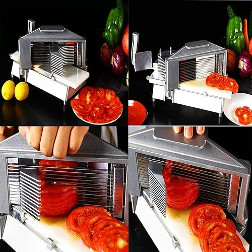 Miniatura 6 de Cuchilla de repuesto para rebanadora de tomate, 14, adecuada para rebanadora de tomate, cortador de verduras comercial, cortador manual de frutas y