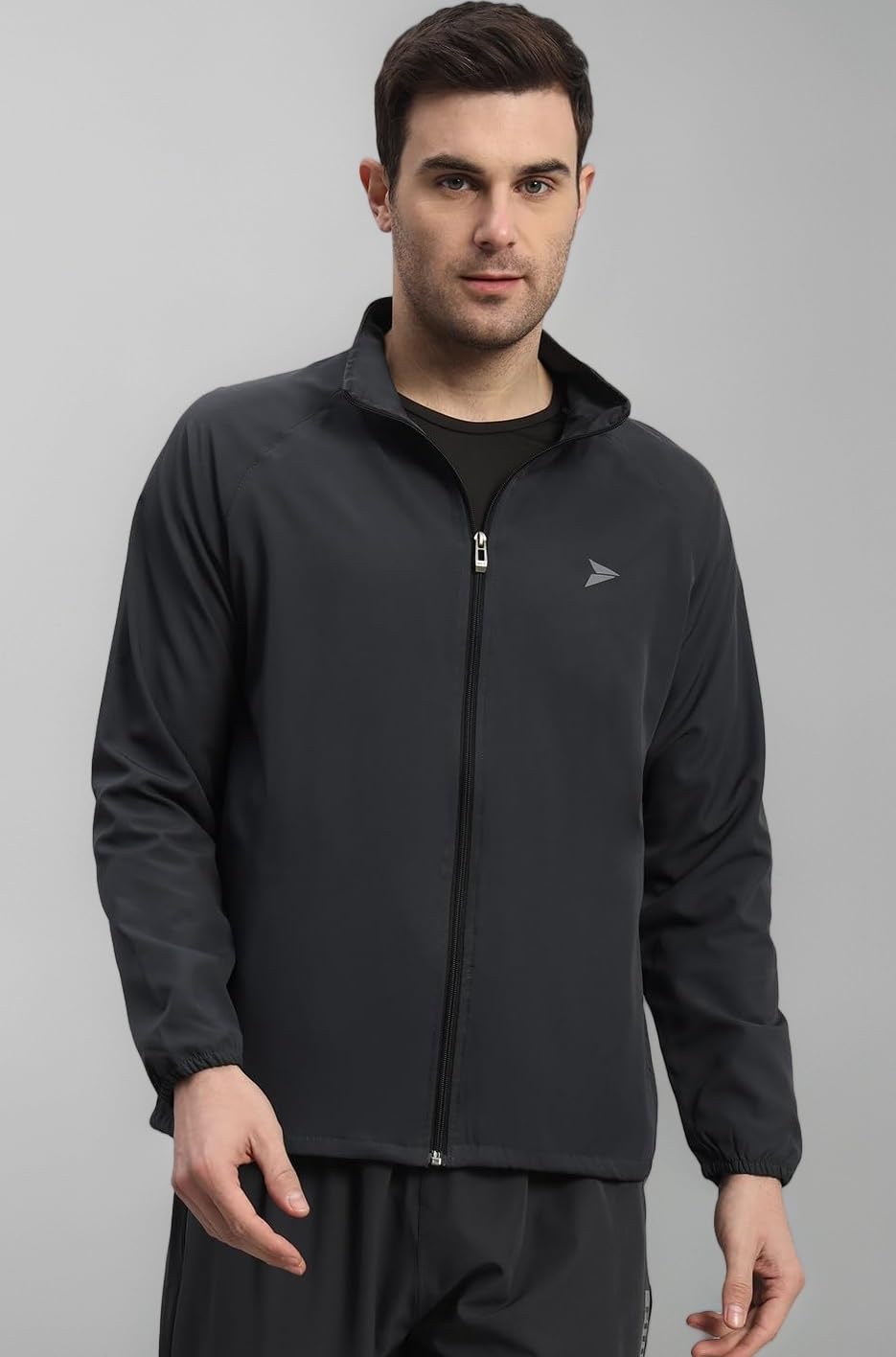 FITINC NS Jacket for Men with Two Closer Zipper Pockets - Sports and Casual Wear