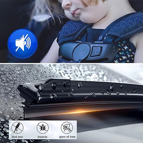 Miniatura 5 de TOP-VIGOR Limpiaparabrisas trasero de 12 pulgadas compatible con Kia Forte, Ford C-max Grand C-max I-MAX, Mazda 5 6 Estate 2002-2009 2010 2011 2012