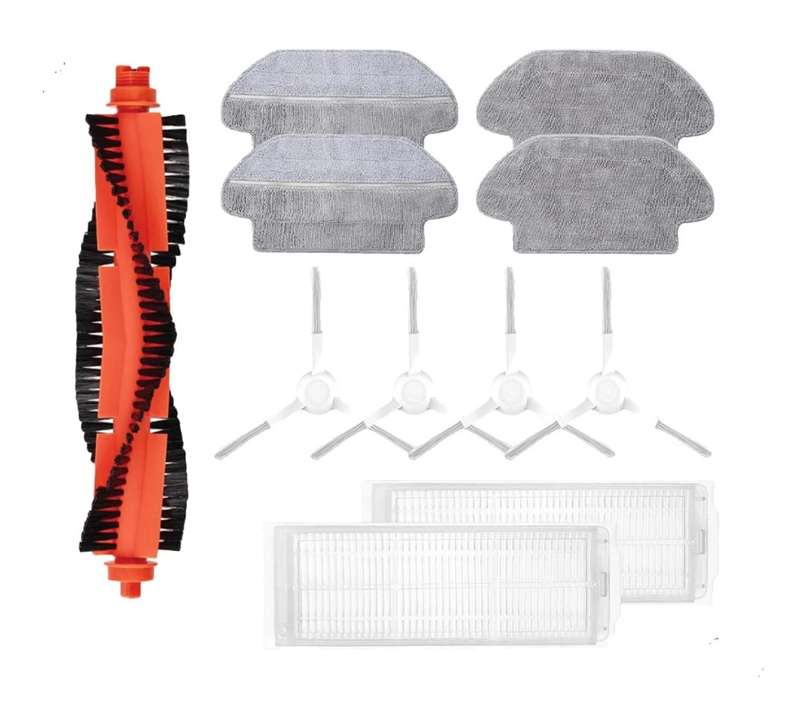 Compatible For Xiaomi Mi Robot Vacuum Mop 2S / Mop P/Mop Pro / XMSTJQR2S / STYTJ02YM Replacement Parts Main Side Brush Hepa Filter Mop