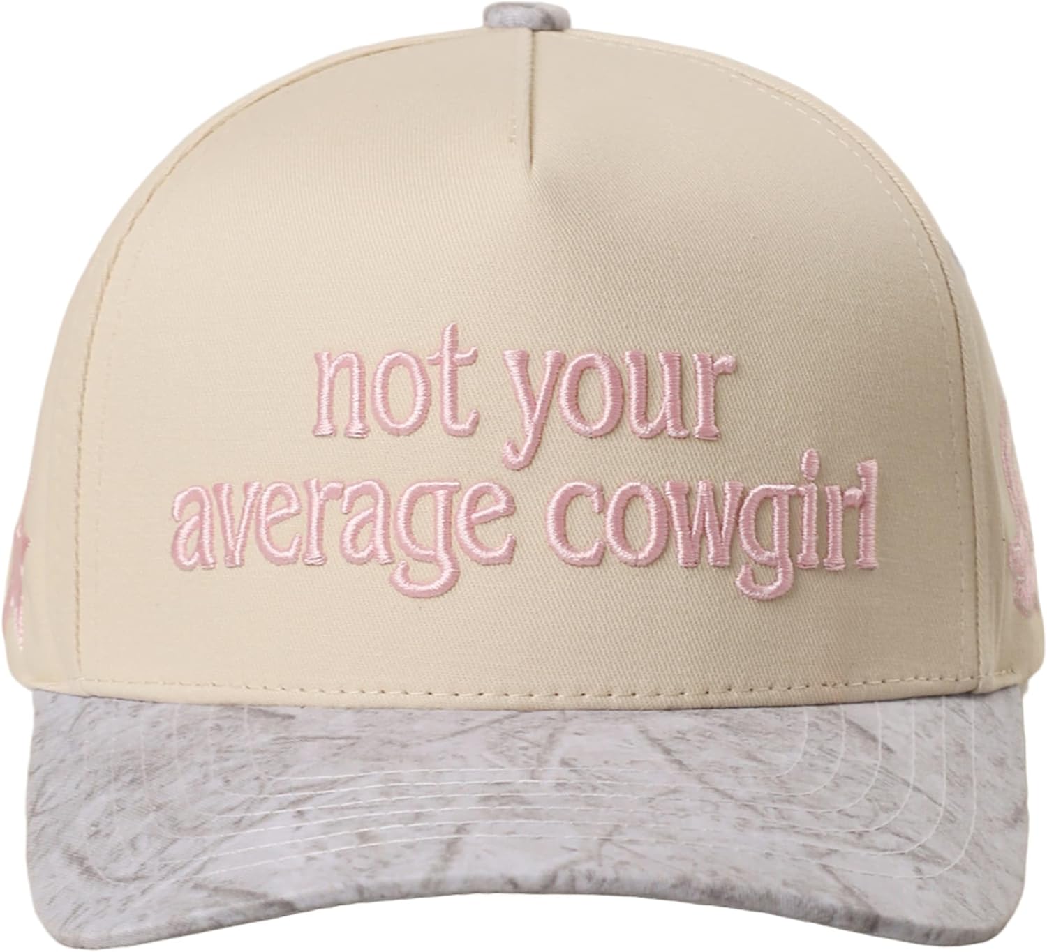 MIRMARU 3D Embroidered Trucker Hat – 5 Panel Cotton Baseball Cap with Fun Text Designs – Adjustable for Men and Women