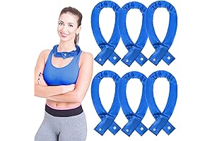 6 Pcs Cooling Neck Wraps with Button