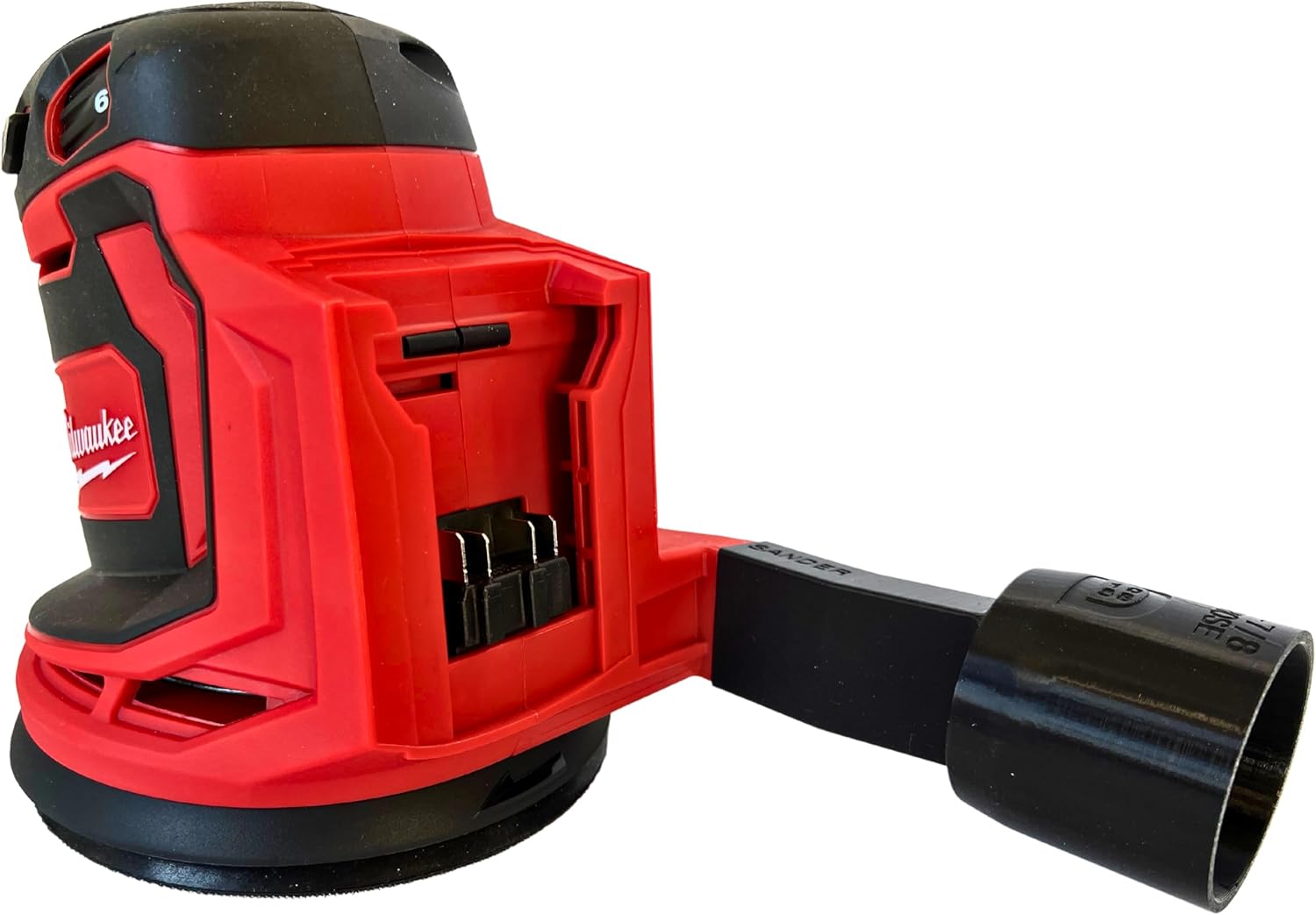 Sander Vacuum Adapter for MILWAUKEE Sanders - Shop Vac Attachment Reducer for Dust Collection Hose (1-7/8") by 1058Designs