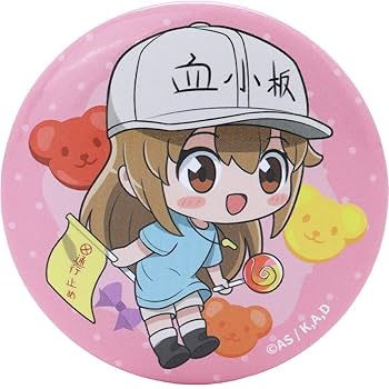新品★はたらく細胞【血小板】プリンセスカフェ★缶バッジ Amazon.co.jp: はたらく細胞 血小板リーダーちゃん ブリキ缶