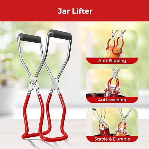 Miniatura 4 de Kit de iniciación de suministros de enlatado, juego de herramientas de enlatado con embudo de cocina con boquilla de 4 tamaños y coladores de 2