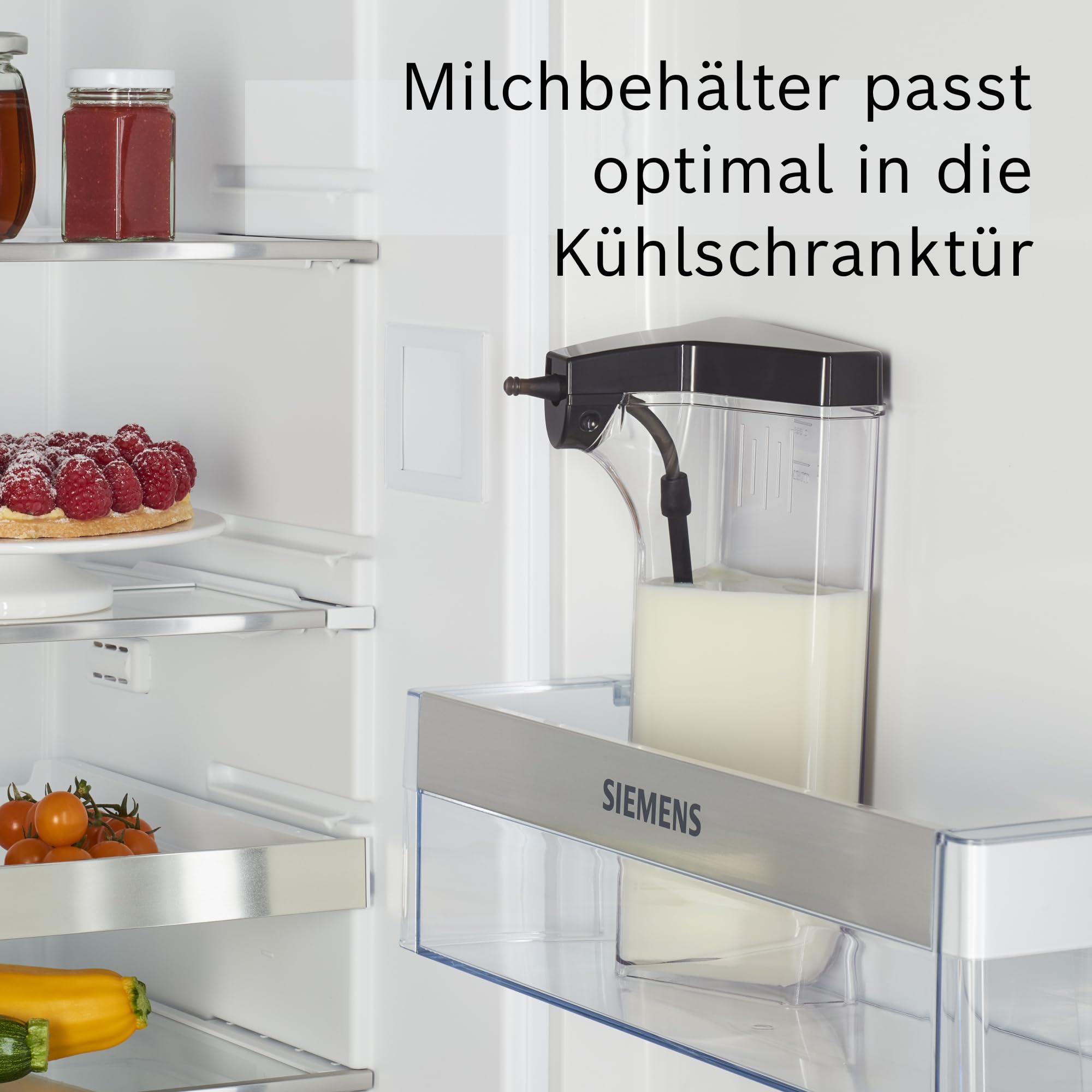 Siemens Kaffeevollautomat EQ500 integral, farbiges TFT-Display, 9 Kaffee- und Milchgetränke, Doppeltassenfunktion, beleuchteter Kaffeeauslauf, entnehmbare Brüheinheit, Schwarz, TQ515D09