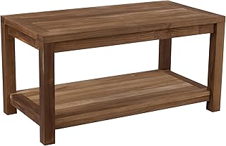 Teak Teak Wood Coffee Table with Storage