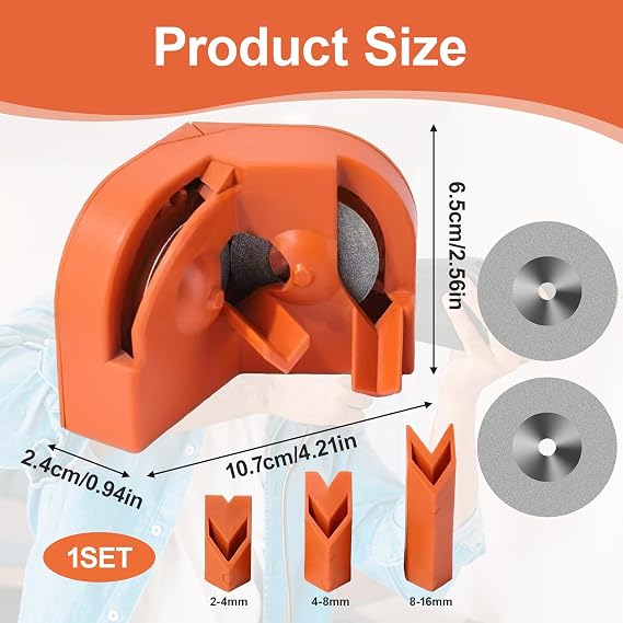 Drill Sharpener Tool with 2 Grinding Wheels (5/645/8)