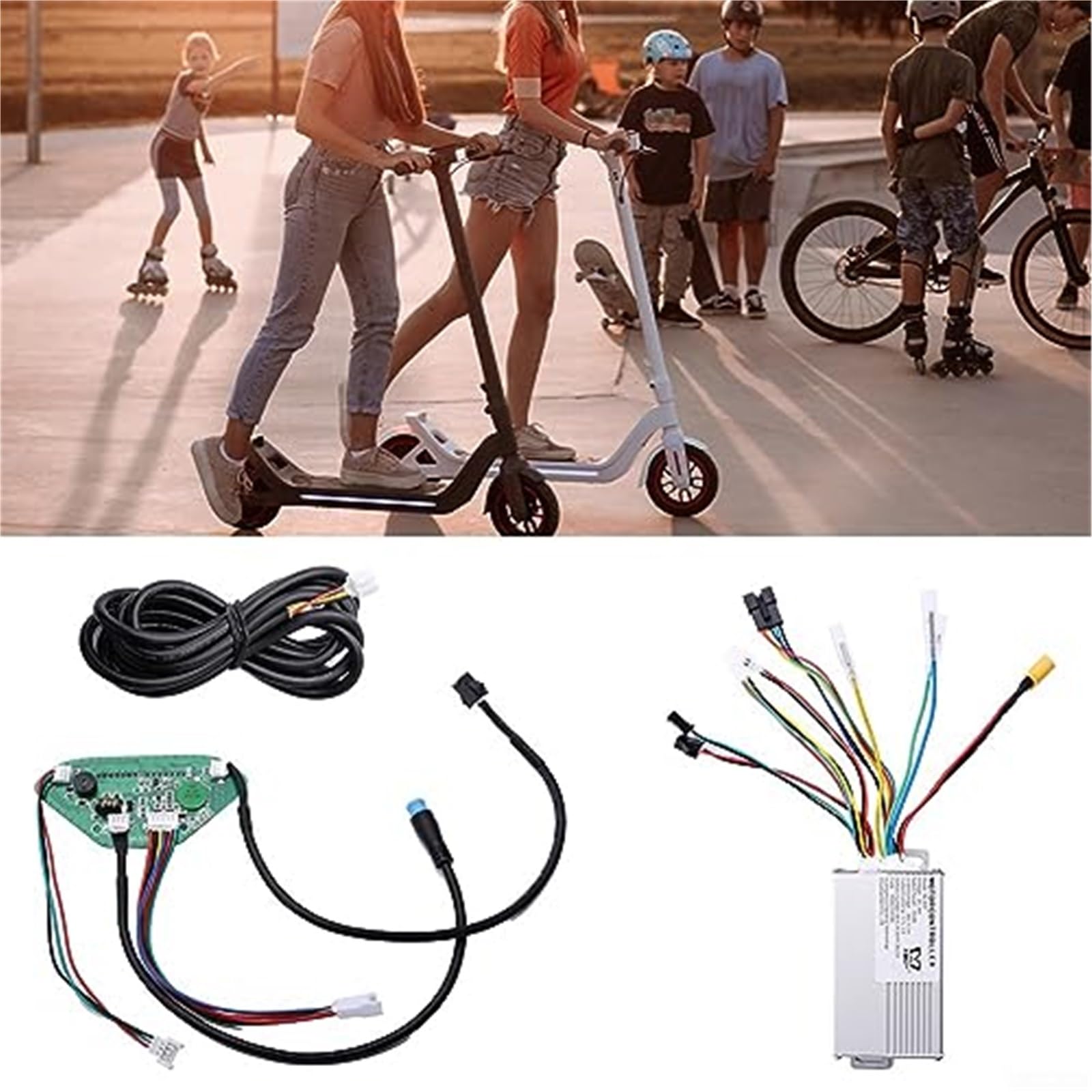 36V 350W 17A Sterownik silnika Ebike Zestaw wyświetlacza LCD Wodoodporny skuter elektryczny E9T Ekran wyświetlacza instrumentów