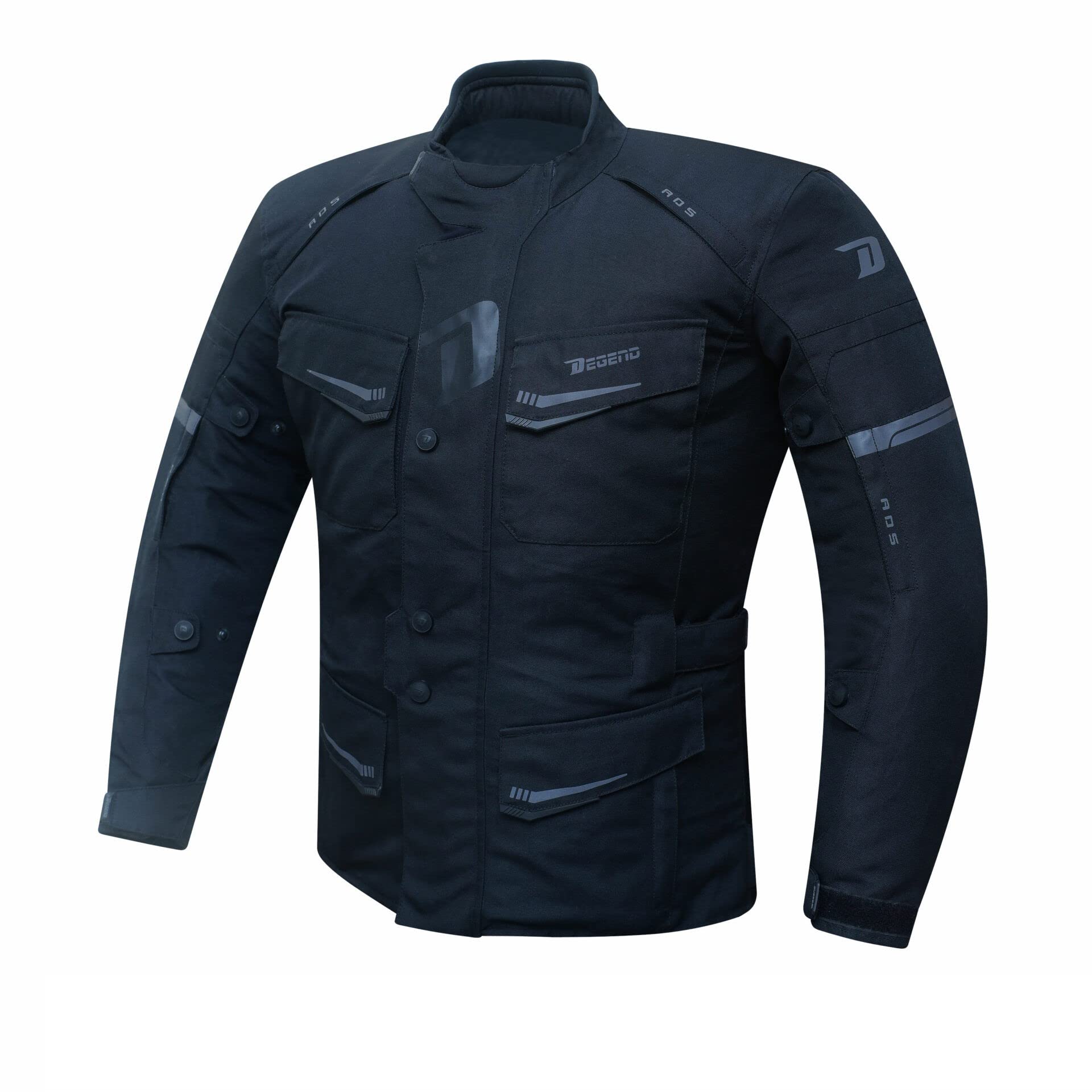 TRAVEL MAN | Motorradjacke Herren mit Protektoren [ Schulter & Ellbogen ] Motorrad Trail Jacke + Herausnehmbares Winterfutter - Homologiert