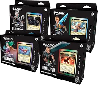 (SET OF 4) FINAL FANTASY Commander Deck Display - Commander: FINAL FANTASY (FIC)
