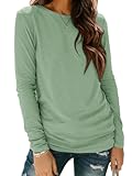 Womens Long Sleeve Shirts Basic Tee Fall Trendy Spring Top Business Casual Beach Vacation Workout 2025 Fashion