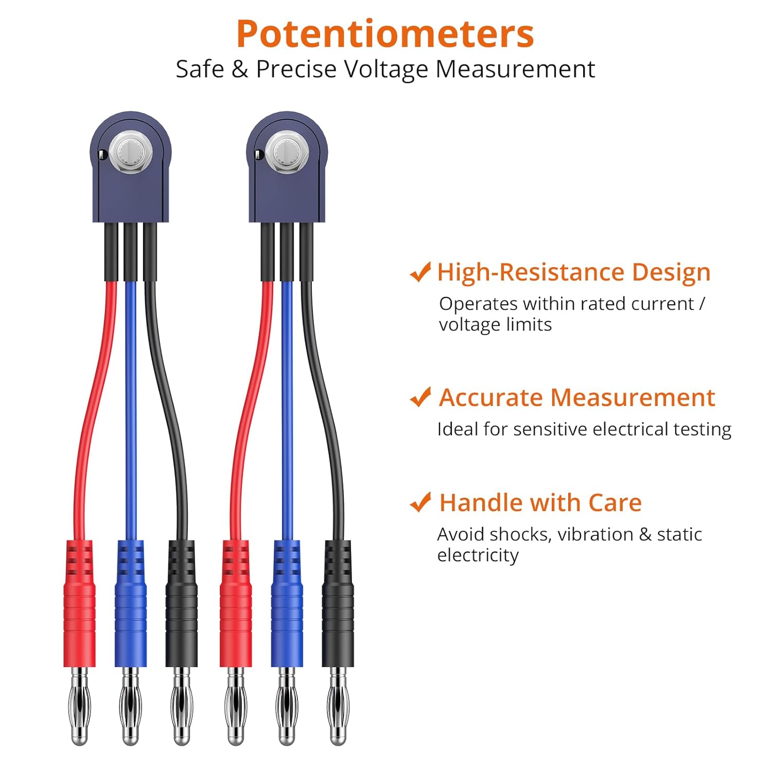 Proster Multimeter Test Leads Kit 26pcs - Multi Testers Replacement Test Leads with Alligator Clips Test Probe Spring Test Hook Test Prods Storage Bag Electric Tester Leads for Multimeter Tester