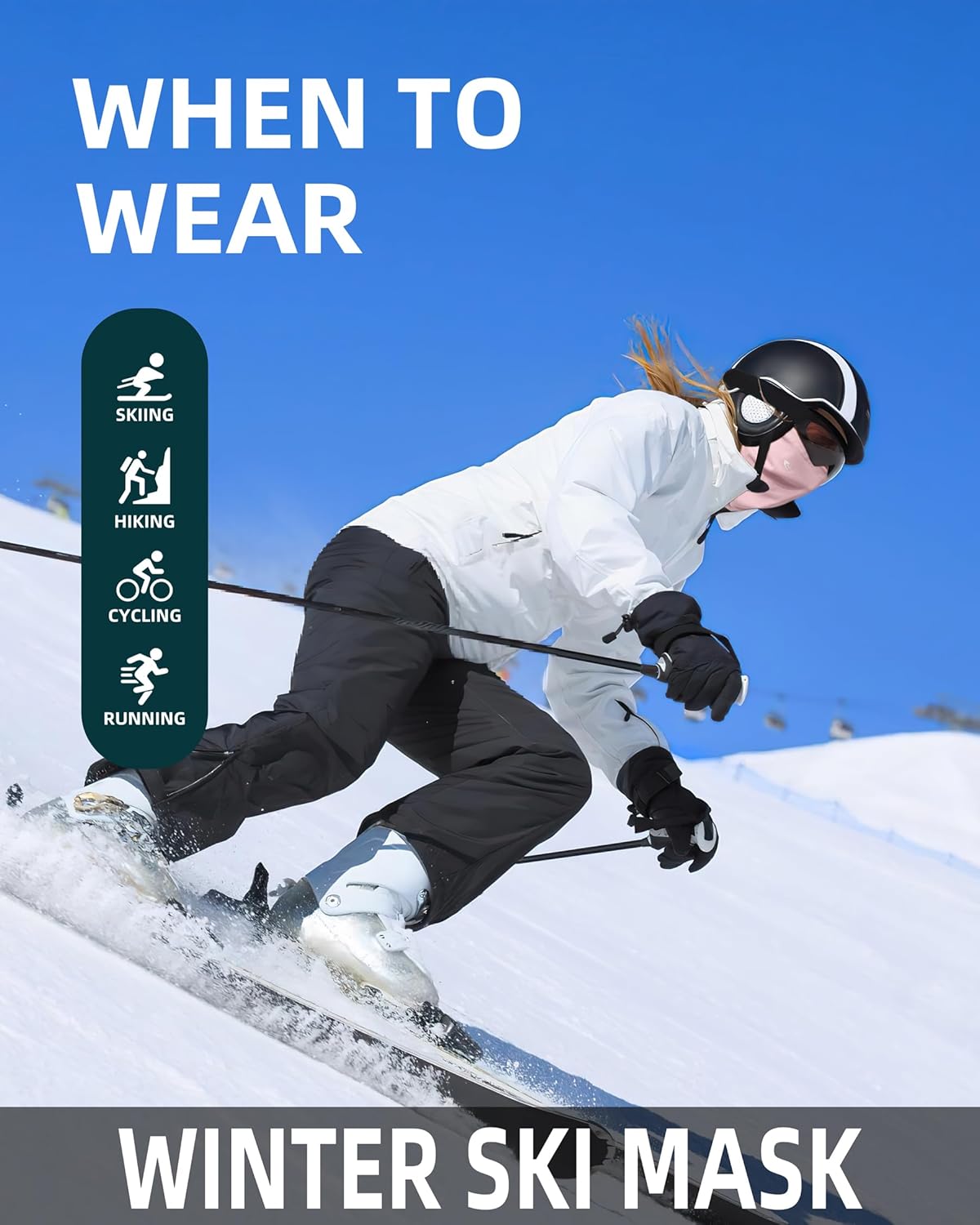 Winter Neck Gaiter For Men&Women Windproorf Adjustable Face Mask Balaclava Ski Mask For Cold Weather Sport - Image 2