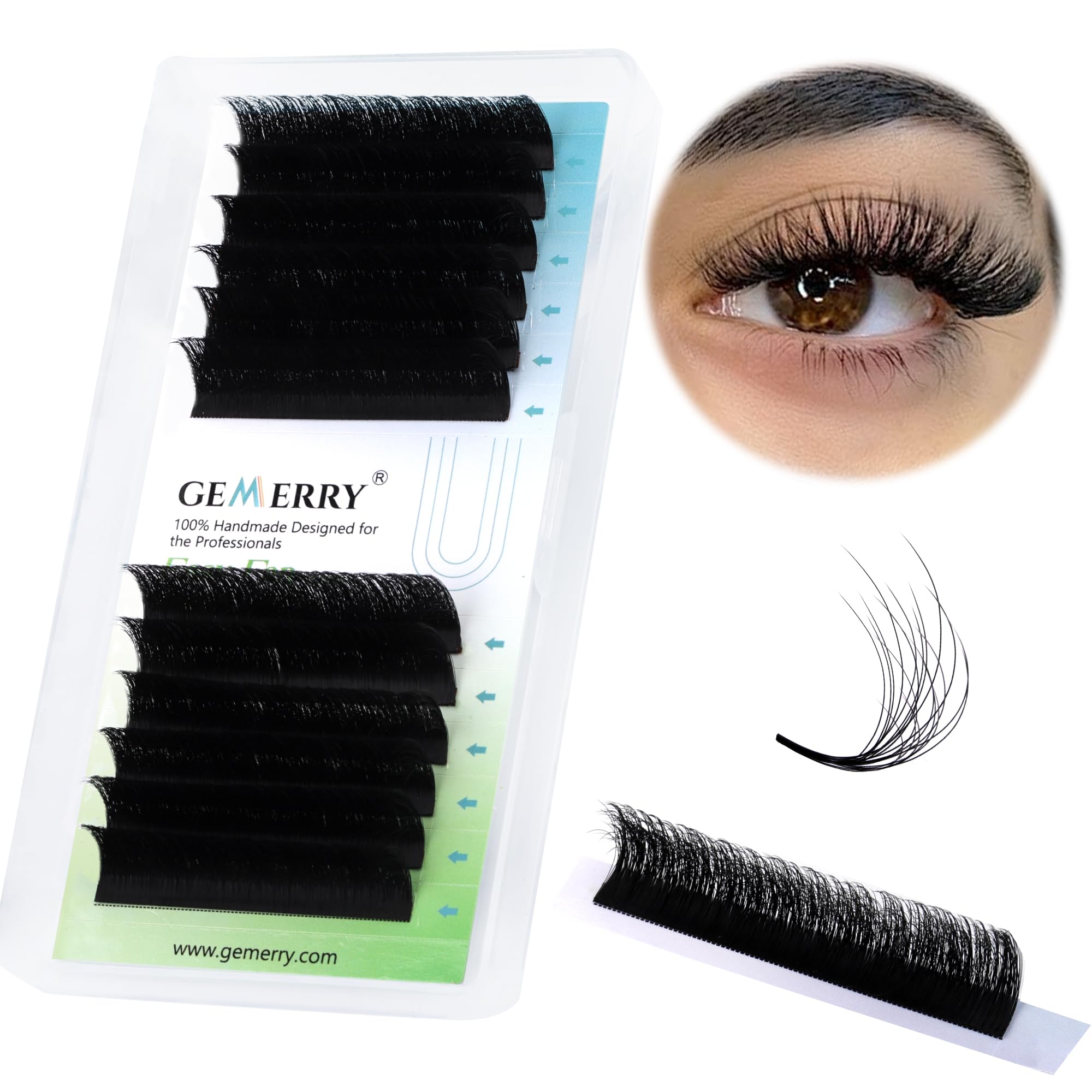 Extensiones de Pestañas Volumen Ruso 2D 3D 5D 8D 10D -0.07 D curl Mix 8-14mm - Pestañas Postizas Individuales Volume Lash Extensions de GEMERRY (0.07-d curl-mix 8-14mm) — view 22