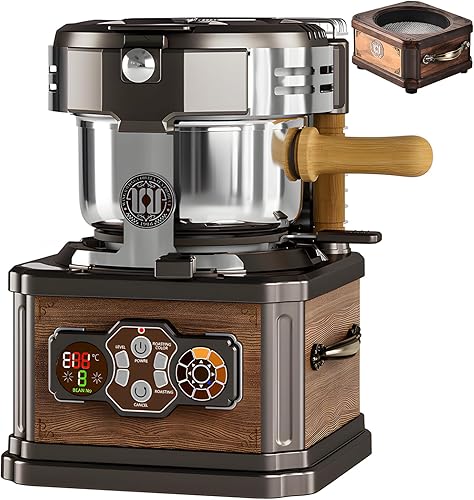 Miniatura 7 de LONG SENG WING KWON - Tostador de granos de café, 8 ajustes de calefacción, tostador de granos de café y hogar, sistema de tostado rápido, tostado