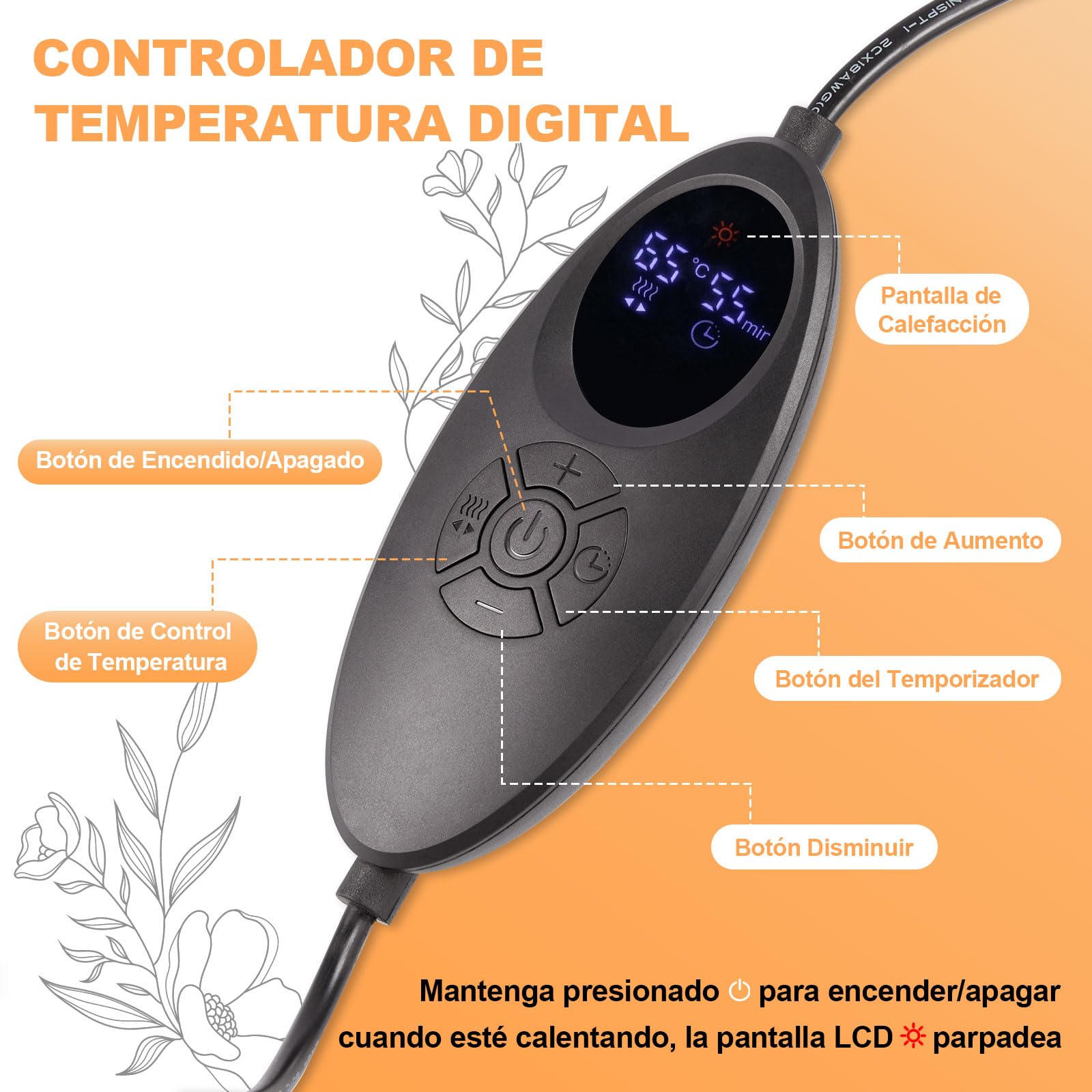 21 Piezas Calentador Piedras Calientes con Control de Temperatura,Kit Piedras Calientes Hot Stones Massager de Basalto para Masaje de Cuerpo Completo Spa Relajación (21 Piezas)