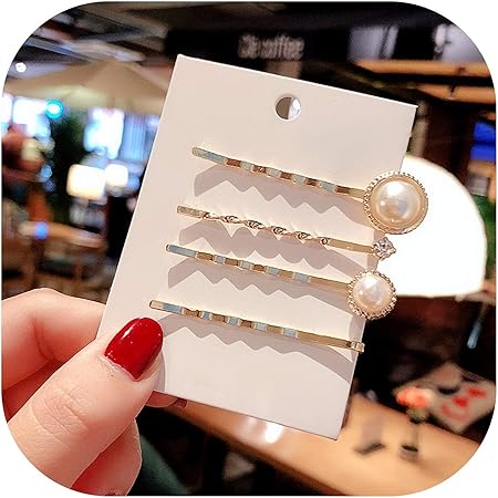 Amazon パールヘアピンレトロな大人クリップクリップ言葉は前髪クリップサイドクリップアダルトヘアピン帽子 3 サイズパールクリップ Bling Bling Case ビューティー 通販