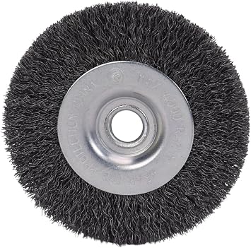 Century Drill & Tool 76841 Bench Grinder Wire Wheel, 4 Inch, Coarse Crimped Wire