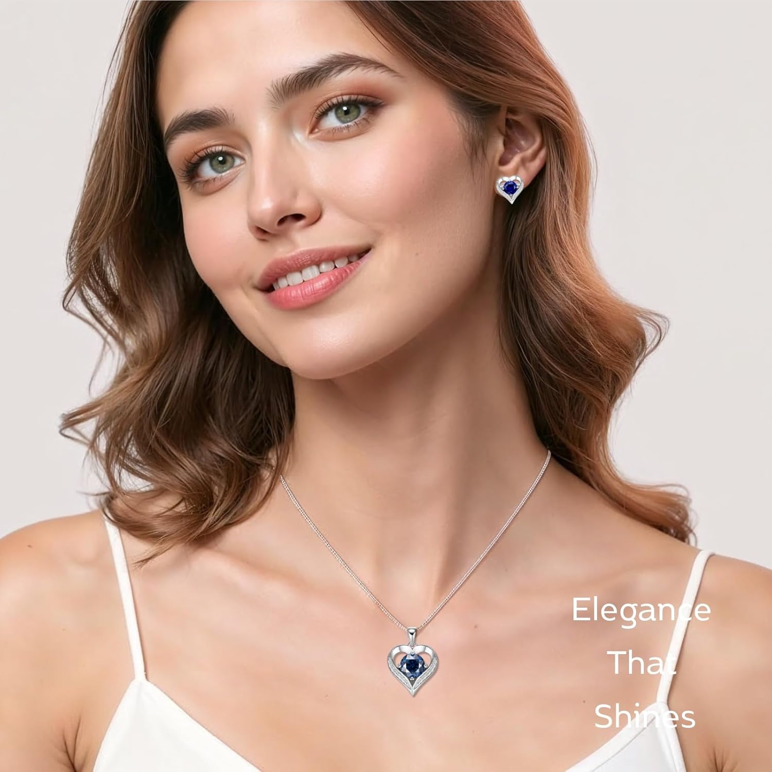 LOVE&LOVE Moissanite Heart Necklace for Women, 1CT / 2CT D Color VVS1 GRA Certified, 18K White Gold Plated 925 Sterling Silver, Engraved LOVE & LOVE, Romantic Jewelry Gift for Her - Image 4