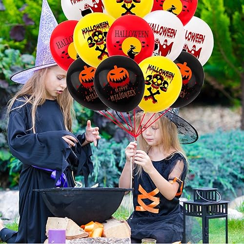 Miniatura 98 de Globos de aluminio de Halloween, globos de cumpleaños de Halloween, número 1, araña, momia, calabaza, murciélago, fantasma, globos para decoración