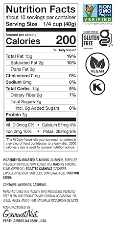 Miniatura 7 de Power Up Protein Packed Trail Mix Gourmet Nut - Mezcla de frutos secos sin OMG vegana sin gluten apta para dietas cetogénicas y paleo sin