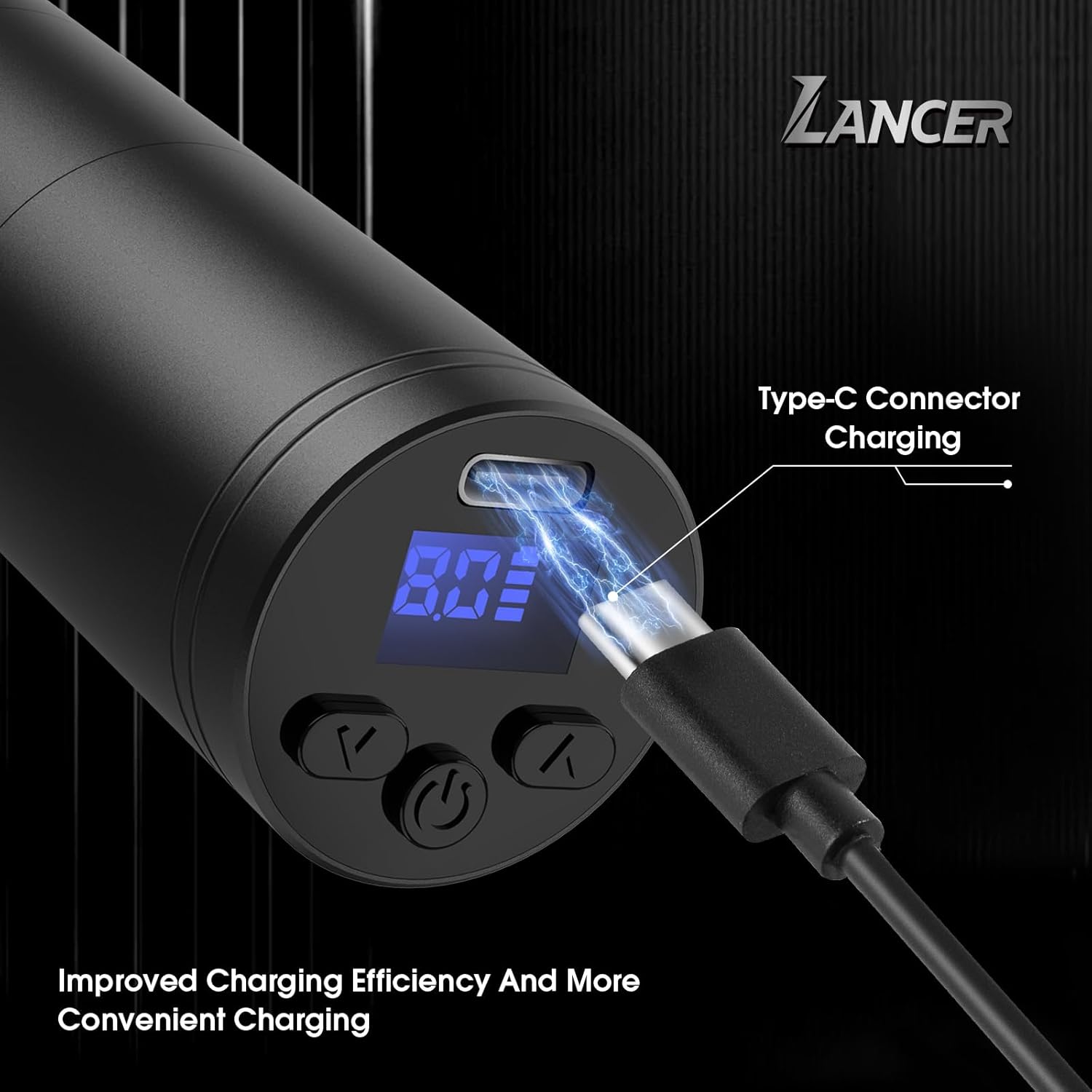Lancer Tattoo Machine Type-C charging port