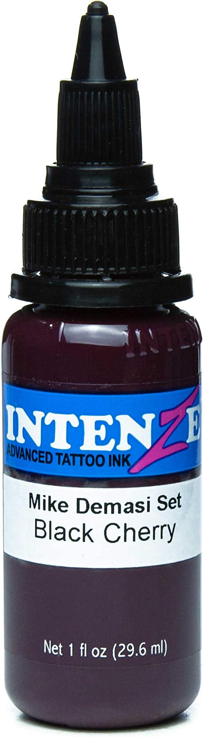 Tattoo Ink Color Portrait Series by Mike Demasi Black Cherry 1 oz with Excellent Long-Lasting Opacity, Made in USA, Exceptional Skin Coverage, Sterilized and Direct from The Manufacturer.