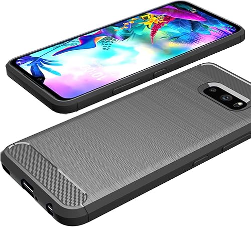 Miniatura 10 de Osophter - Carcasa para LG G8X Thinq, LG V50S Thinq, absorción de golpes, flexible de goma TPU para LG G8X ThinqV50S Thinq, Rojo