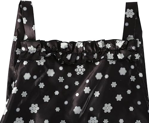 Miniatura 6 de Precioso delantal de chef sexy vintage con bordes de encaje de nieve en blanco y negro, adecuado para cocinar en la cocina, hornear, jardinería, con