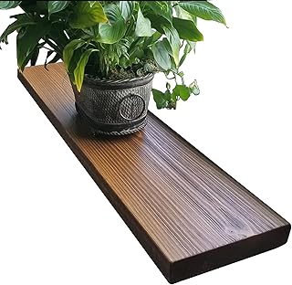 joelsantiques 60 Inch Floating Shelf - Heavy Duty Wooden Floating Shelves 60 Inches Long for Wall, Rustic Reclaimed Style Wood Wall Shelf, Easy Mount Bracket (60" x 12" x 2") Medium Brown